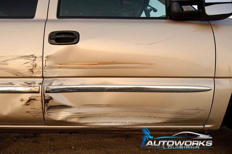 "Completed collision repair with flawless finish"