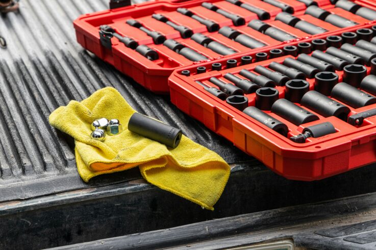 Toolbox with assorted tools